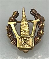 Vintage Marked 14K MLIC V Award Pin