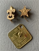 Vintage Boy Scouts of America Lot of 3 Pins and