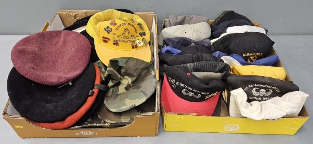 Hats Lot Collection incl Military Hats