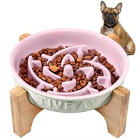 CERAMIC SLOW FEEDER BOWL, IDEAL FOR SMALL DOGS