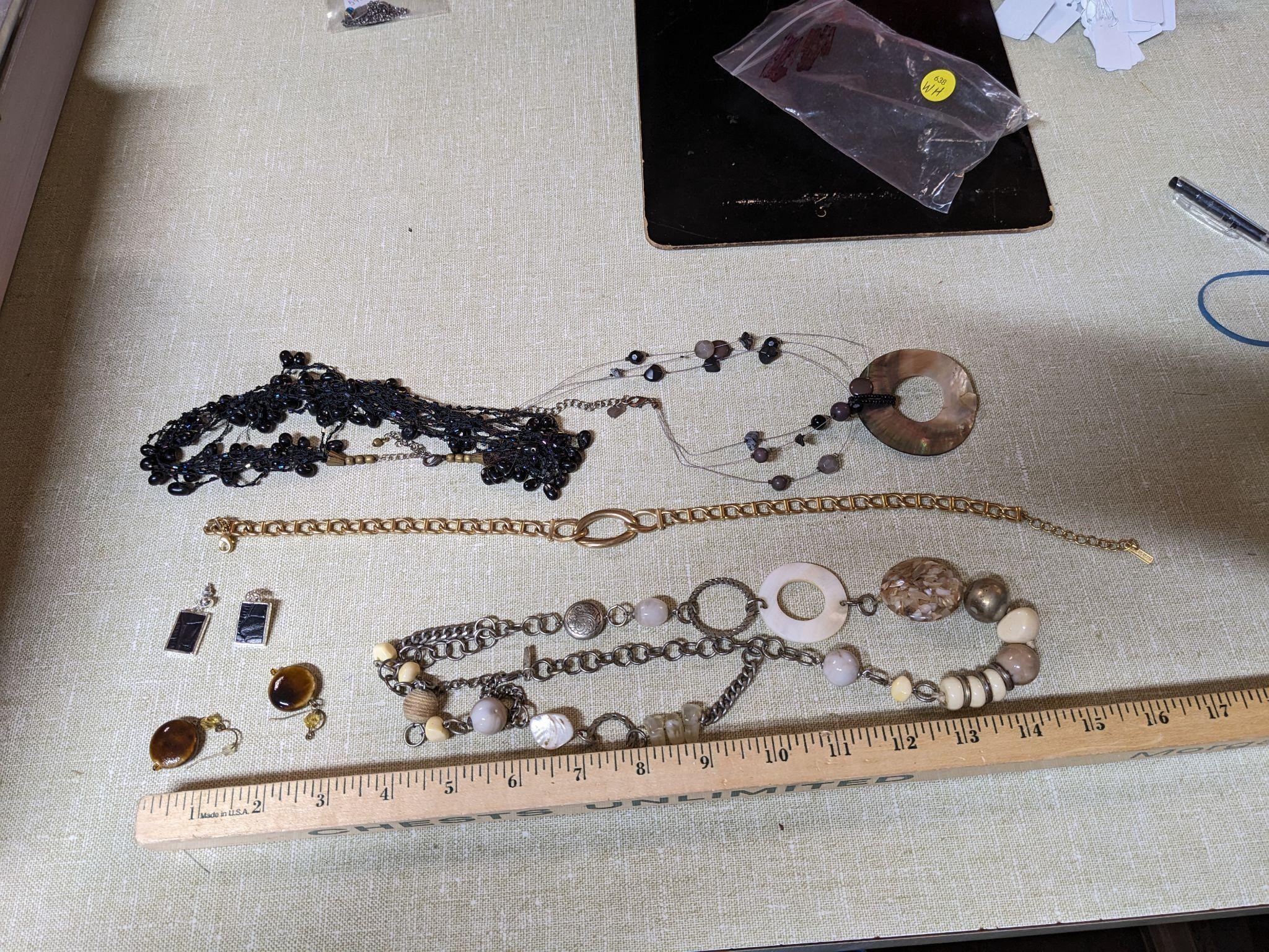 Lot of Misc Necklaces & Earrings