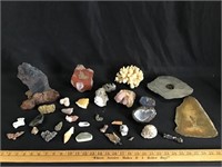 Variety of stone and agates