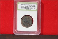 A Slabbed Large Bronze Roman Coin