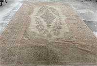 9'8 x 13'10 Turkish Beige Wool Rug