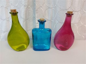 3 Glass Bottles
