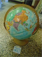 Globe with Metal Base