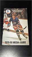 1975 WHA Hockey Media Guide Bobby Hull