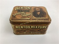 Litho Benton Mixture smoking tobacco tin Weisert