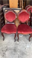 Pair of Mahogany Balloon Back Chairs