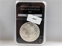 Genuine 1921 UNC 90% Silver Morgan $1