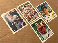 4 1988 Topps Hall Of Famers