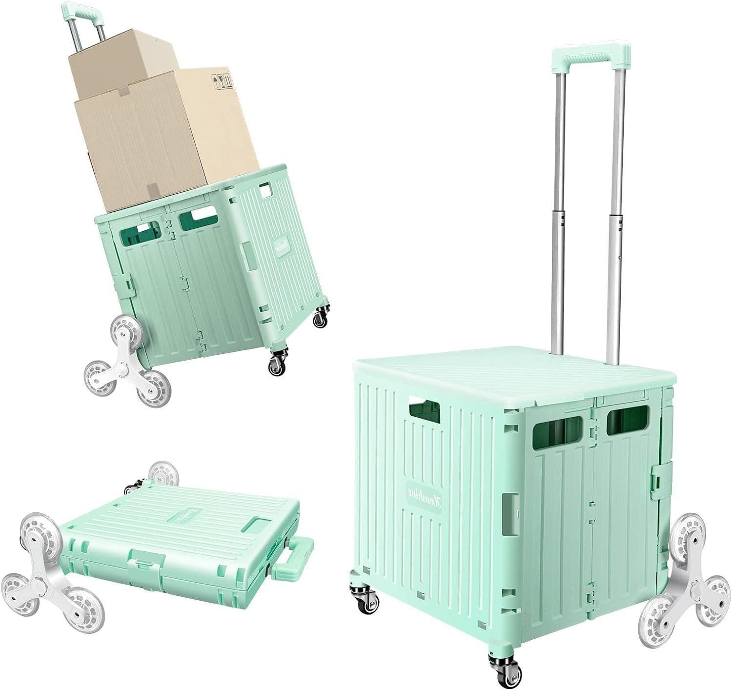 Rolling Storage Cart on Stair Climbing Wheels