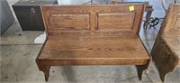 Large bench with storage space