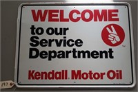 "Kendall Motor Oil" Metal Sign