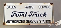 "Ford Truck Authorized Service Station" Porcelain