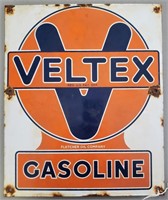 "Veltex Gasoline" Porcelain Sign