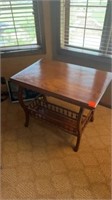 2 PIECE WOOD LIBRARY TABLE