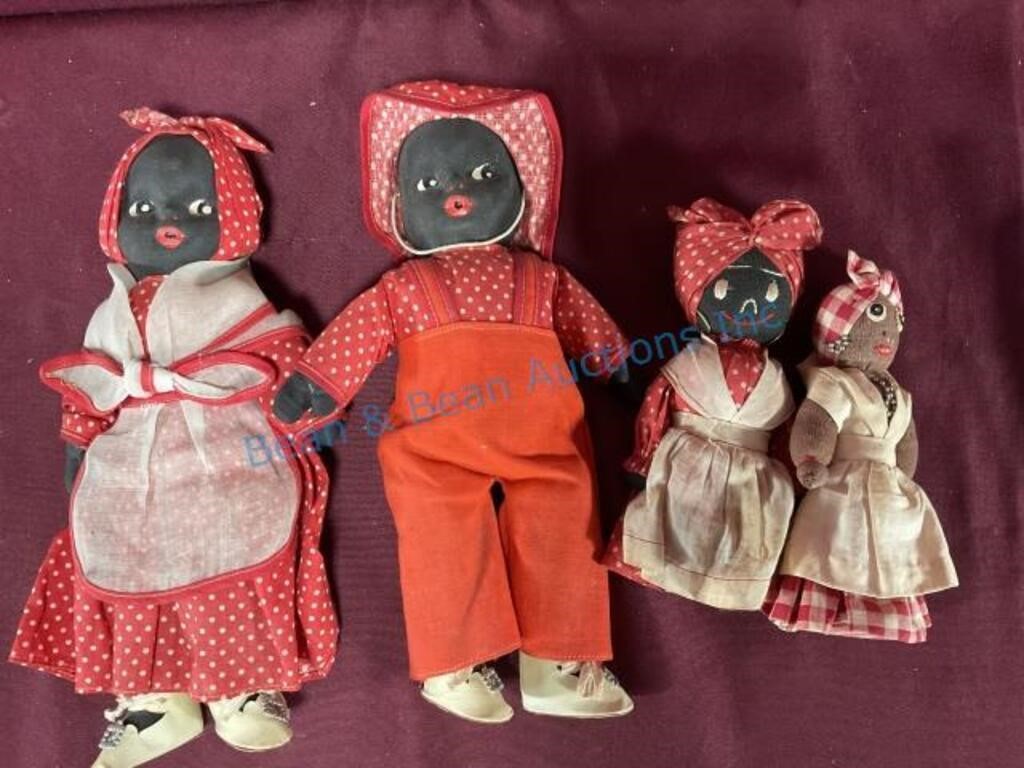 Folk art, black Americana dolls