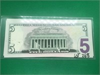 3 2009 $5 Uncirculated Consecutive Serial Numbers