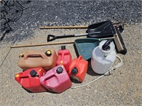 Tools and gas cans
