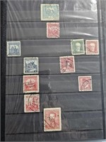 Czechoslovakia European vintage stamps in book