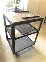 3 Tiered Rolling Metal Work Station