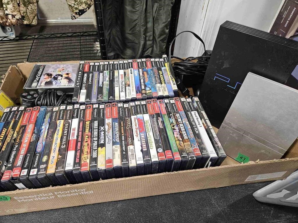 TWO PS2'S WITH GAMES