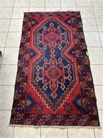 HANDMADE AFGHAN TRIBAL BALUCHI RUG