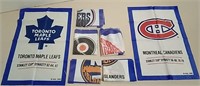 Lot Of NHL Flags 11x16"