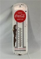 17 inch metal Coca-Cola thermometer