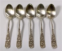 Sterling silver 268g. Stieff Rose - 5 tablespoons