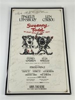 SWEENEY TODD THEATRE POSTER - MANY AUTOS