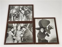 3) AUTOGRAPHED PHOTOS OF THE WIZARD OF OZ