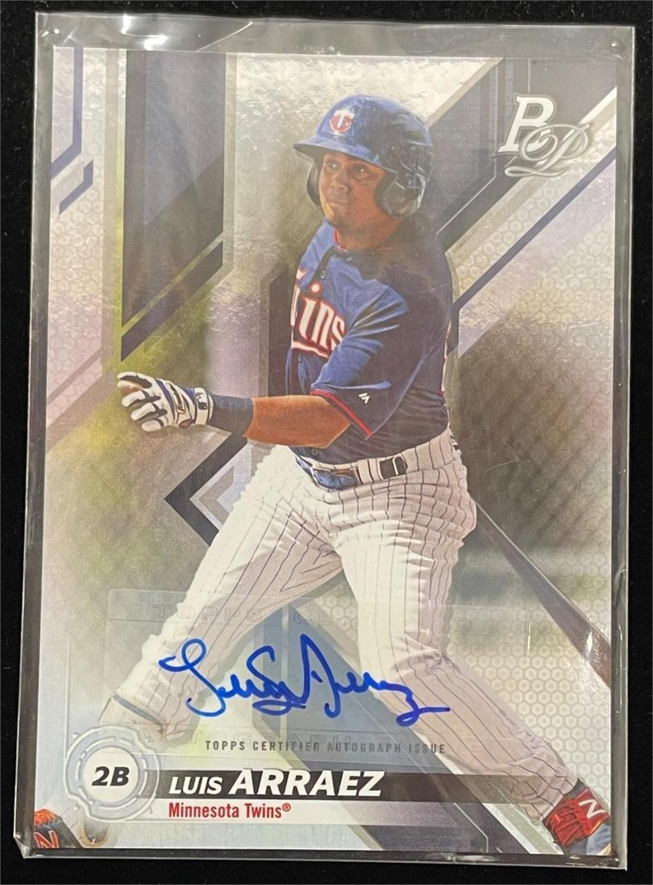 Signed Luis Arraez Topps B Platinum