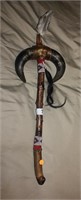 NATIVE AMERICAN STYLE HORN WEAPON