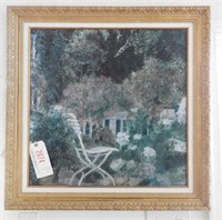 Lot #2074 - “Summer Garden” 208/6700 framed print