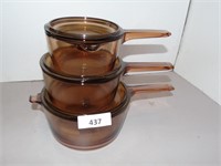 Glass Cookware Set of 3