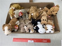 Lot of 9 Beanie Baby Stuffed Animal Toys
