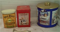 COOKIE AND COFFEE TINS