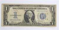 SERIES 1934 $1 SILVER CERTIFICATE FUNNY BACK