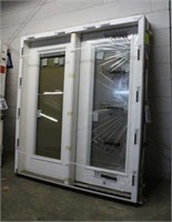 75"x82" Pre-hung Steel French Door Style Exterior