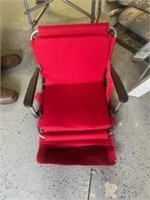 Red stadium style chair