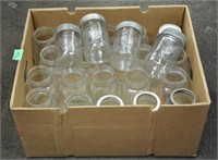 Box lot of canning jars