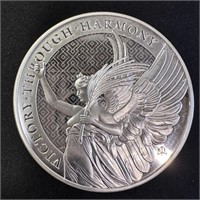 2022 St. Helena 5 oz Silver Queen's Virtues Round