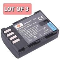 Lot of 3, DSTE Replacement battery pack, DMW-BLF19