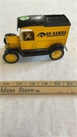 ETRL Ford model T van die cast coin bank unknown