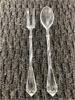 Glass spoon and fork