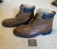 Brown Leather Florsheim Dress Boots Sz Men's 9D