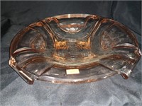 VINTAGE DECO PINK 12.5 “ CENTERPIECE BOWL