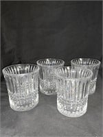 4 CONTEMPORARY CRYSTAL 4 “ HIGHBALL GLASSES